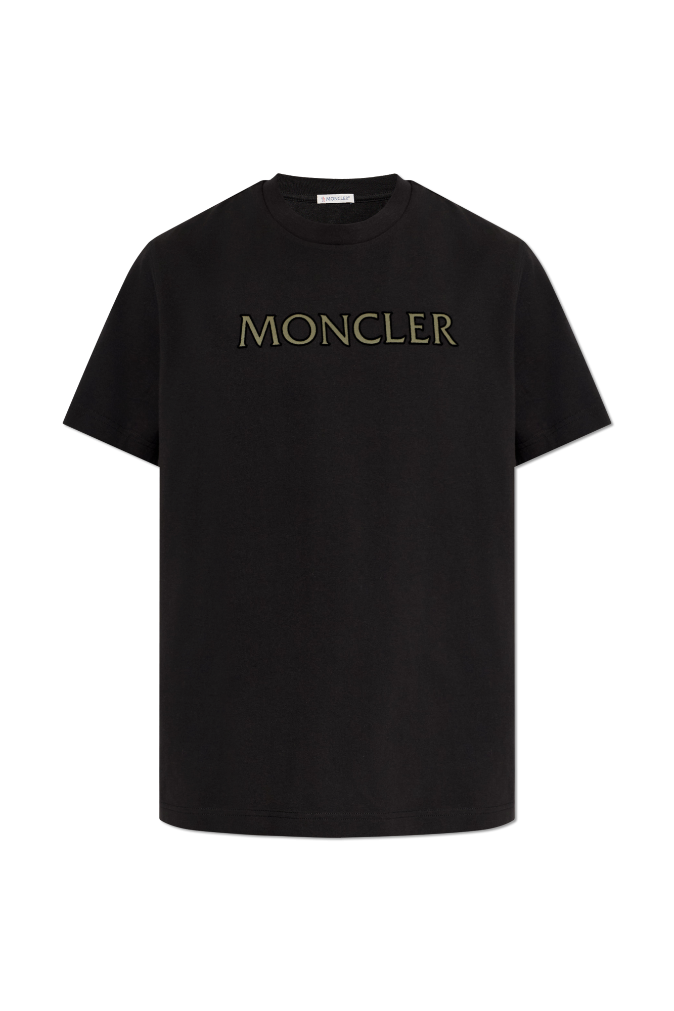 未使用　モンクレール　Top Embroidered Logo Canotta Moncler Embroidered Varsity Logo Cotton T-shirt